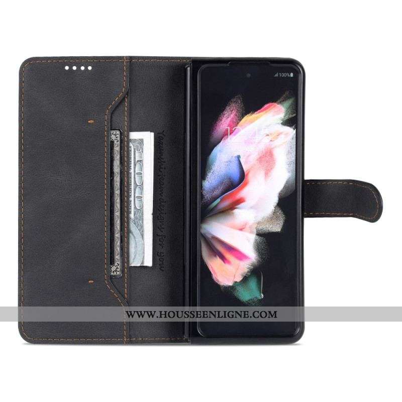 Housse Samsung Galaxy Z Fold 3 5G Style Cuir AZNS