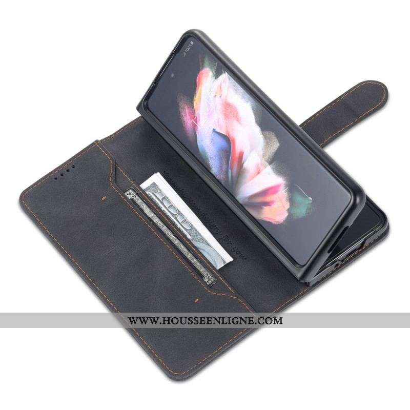 Housse Samsung Galaxy Z Fold 3 5G Style Cuir AZNS