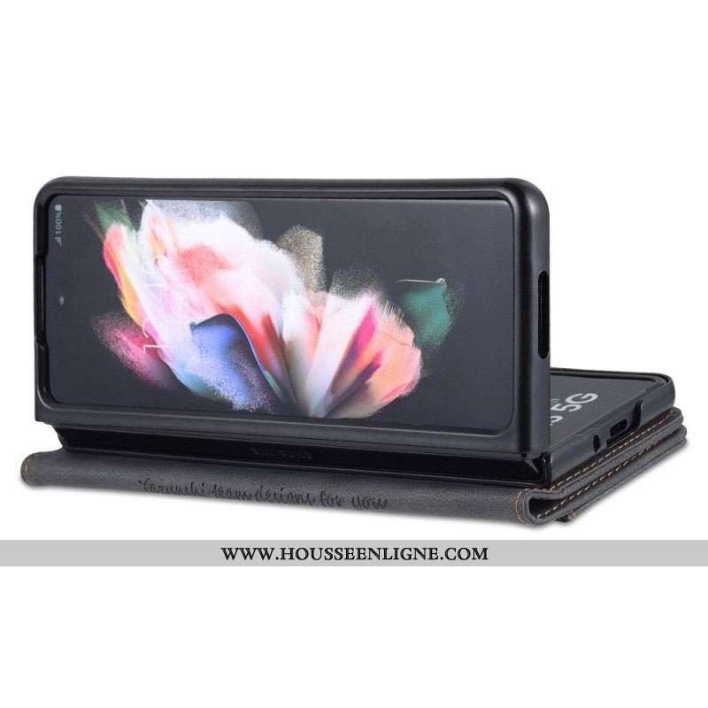 Housse Samsung Galaxy Z Fold 3 5G Style Cuir AZNS