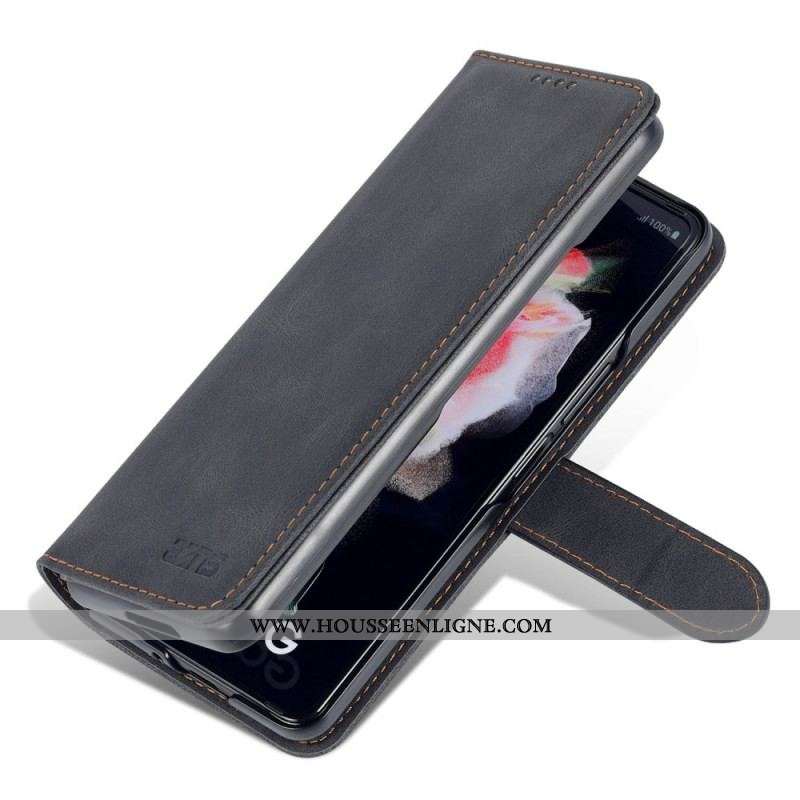 Housse Samsung Galaxy Z Fold 3 5G Style Cuir AZNS