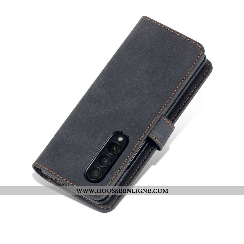 Housse Samsung Galaxy Z Fold 3 5G Style Cuir AZNS