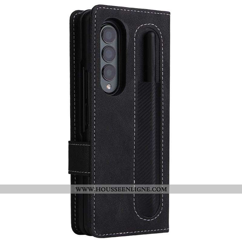 Housse Samsung Galaxy Z Fold 3 5G Vintage Coque Détachable