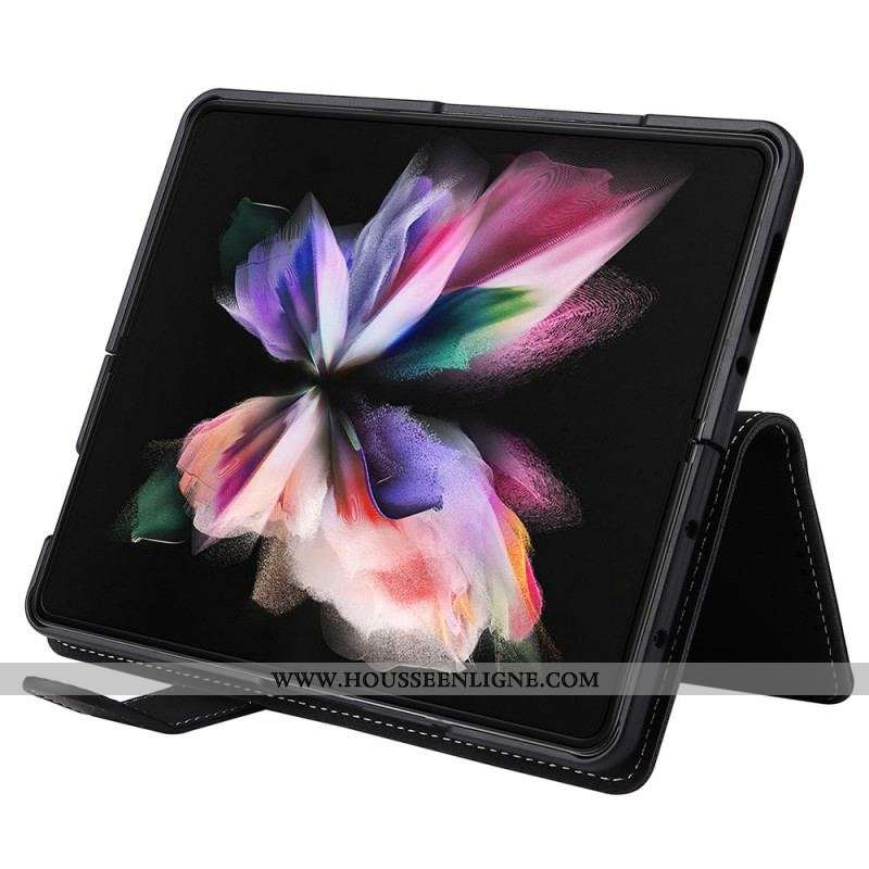 Housse Samsung Galaxy Z Fold 3 5G Vintage Coque Détachable