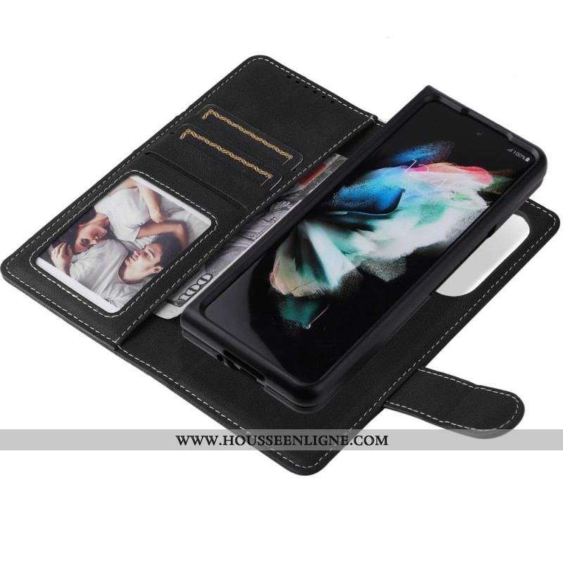 Housse Samsung Galaxy Z Fold 3 5G Vintage Coque Détachable
