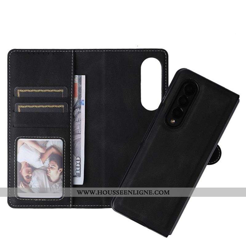 Housse Samsung Galaxy Z Fold 3 5G Vintage Coque Détachable