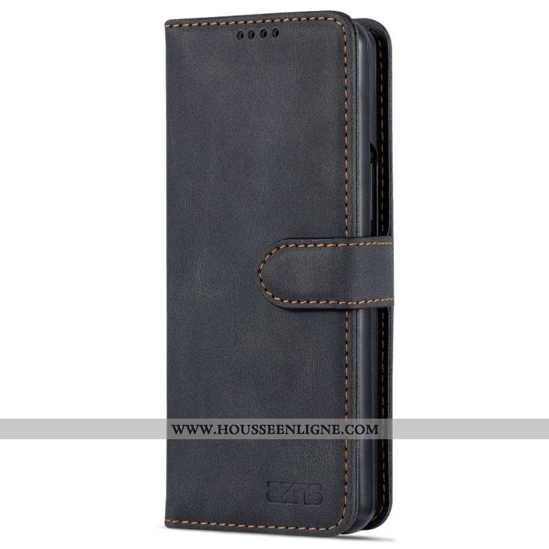 Housse Samsung Galaxy Z Fold 4 AZNS Portefeuille Coutures