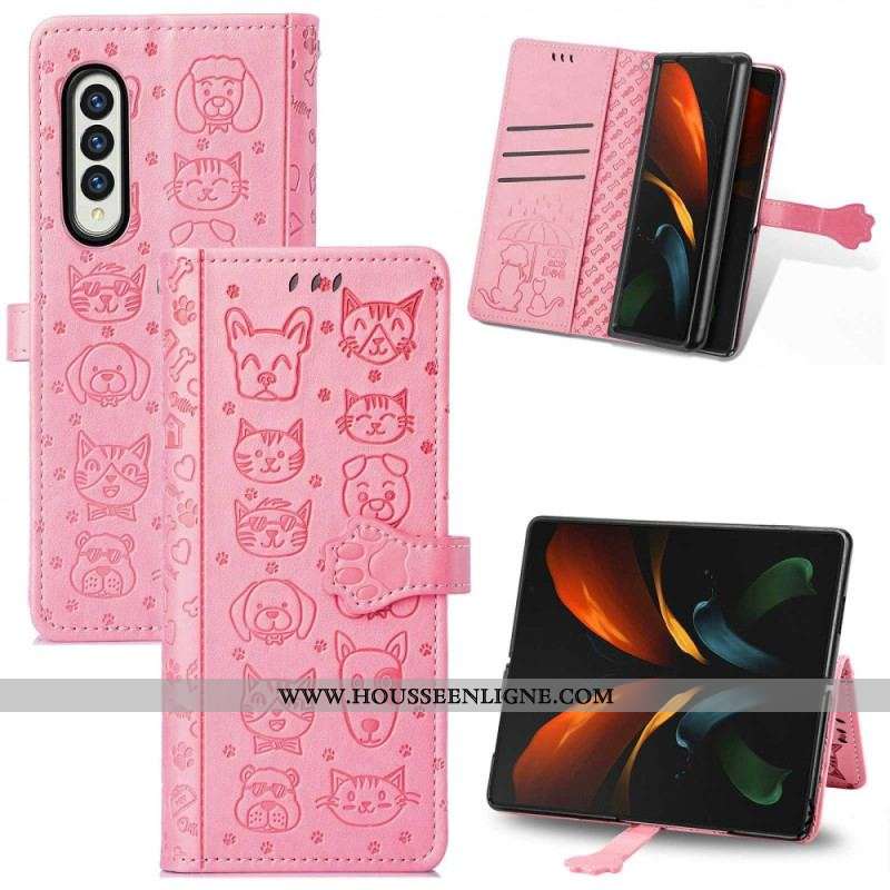 Housse Samsung Galaxy Z Fold 4 Comme Chien et Chat