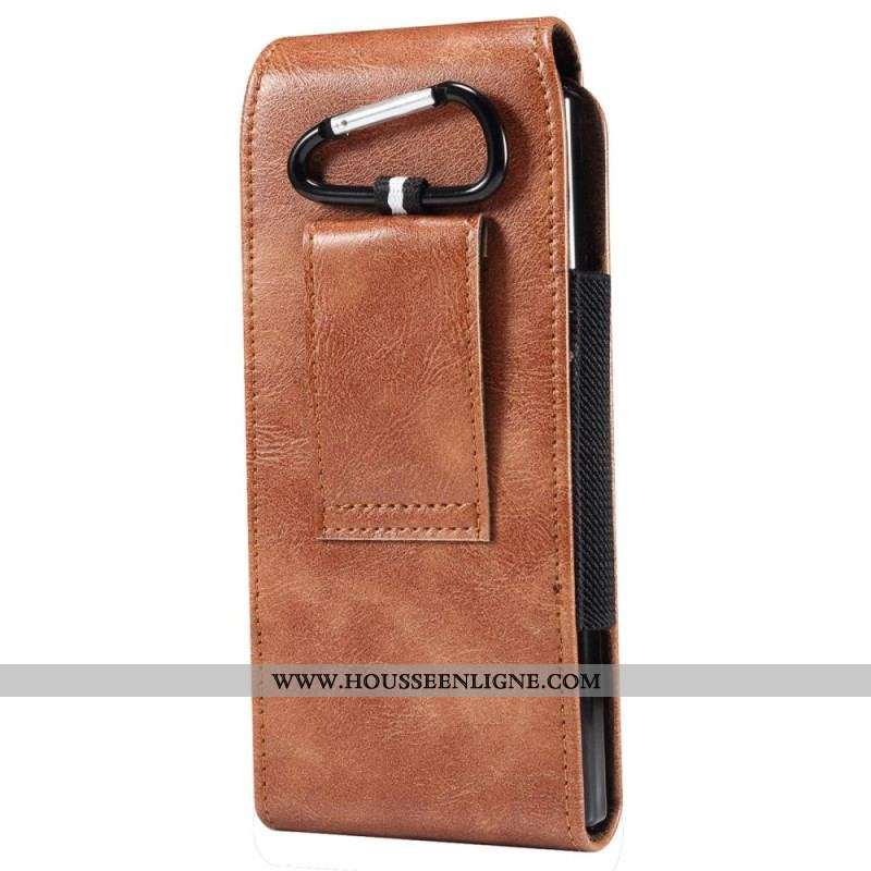 Housse Samsung Galaxy Z Fold 4 Pochette Ceinture Cuir Microfibre