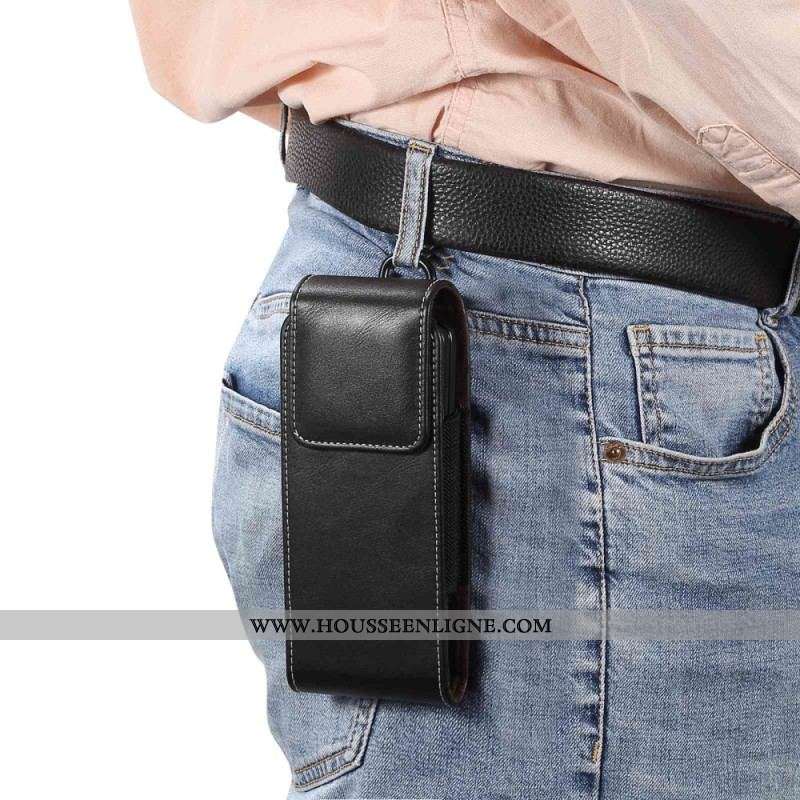 Housse Samsung Galaxy Z Fold 4 Pochette Ceinture Cuir Microfibre