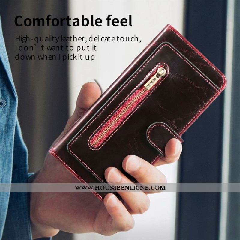 Housse Samsung Galaxy Z Fold 4 Simili Cuir Multi-poches