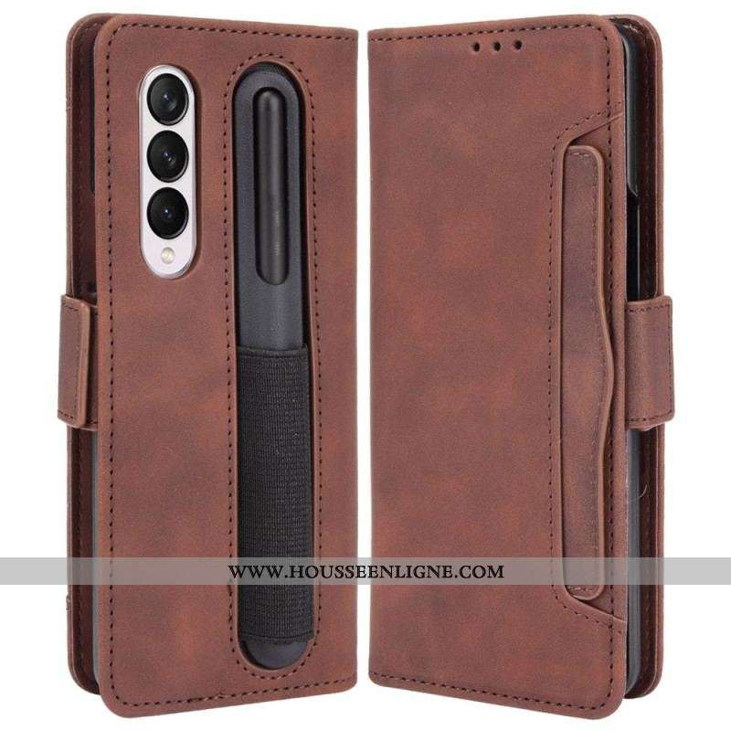 Housse Samsung Galaxy Z Fold 4 Spy avec Rangement à Stylet