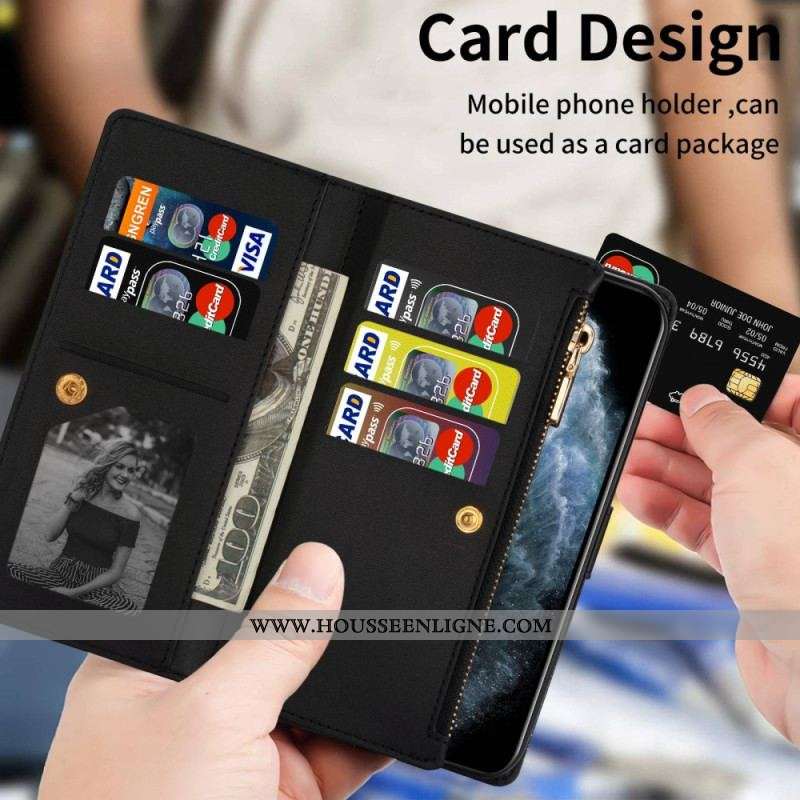 Housse Samsung Galaxy Z Fold 4 Ultra Pailletée avec Lanière
