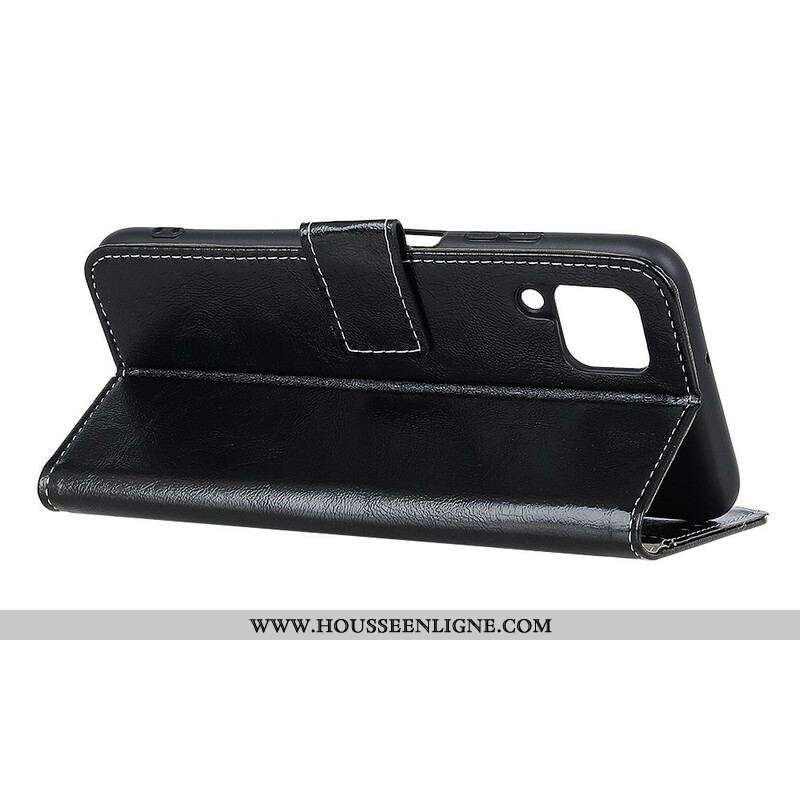 Housse Samung Galaxy A12 / M12 Brillante et Coutures Apparentes
