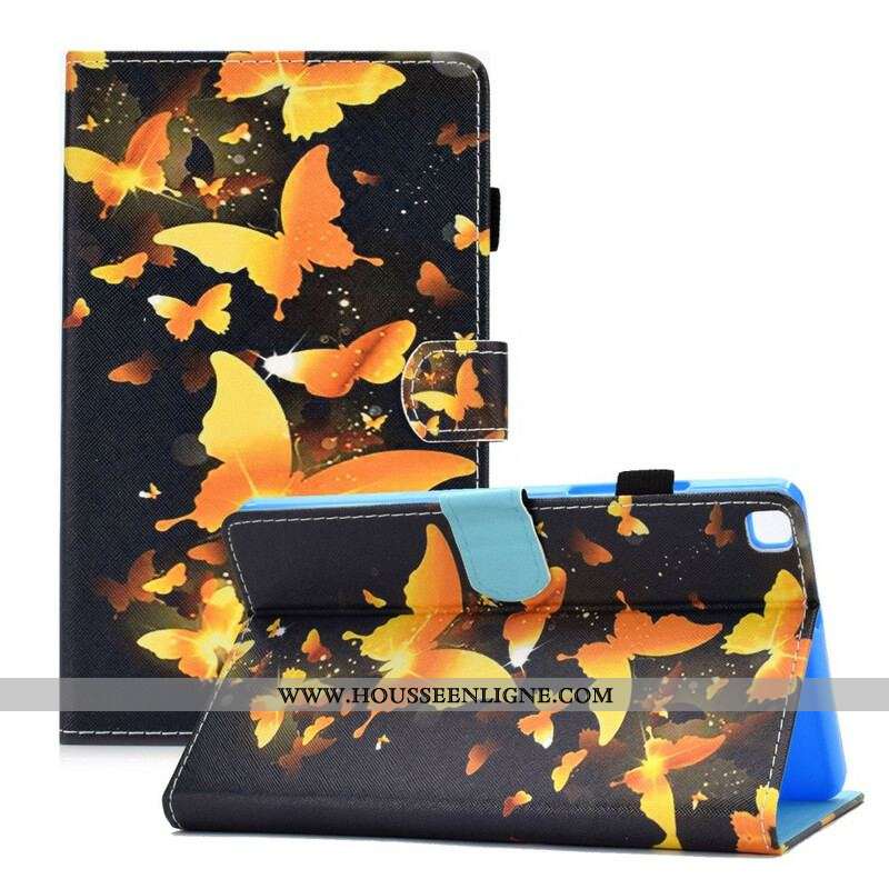 Housse Sasmung Galaxy Tab A7 Lite Papillons Uniques