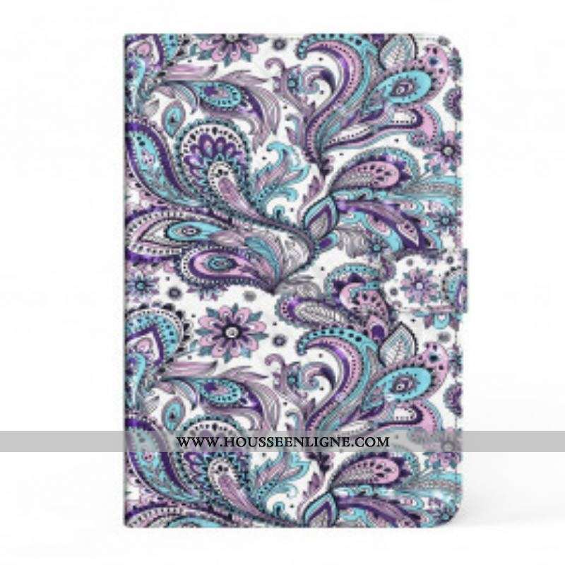 Housse Simili Cuir Samsung Galaxy Tab S8 / Tab S7 Motif Cachemire