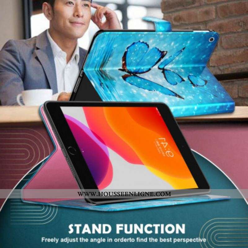 Housse Simili Cuir Samsung Galaxy Tab S8 / Tab S7 Papillons