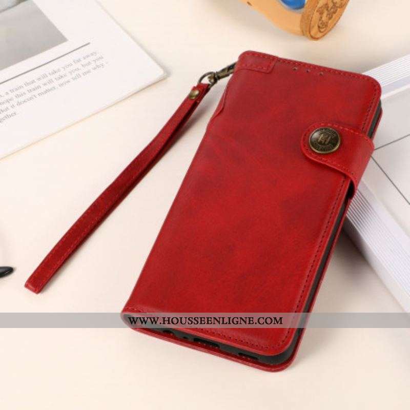 Housse Sony Xperia 1 III Bouton Magnétique KHAZNEH