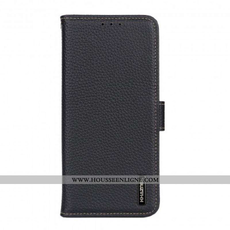 Housse Sony Xperia 1 III Cuir Litchi KHAZNEH