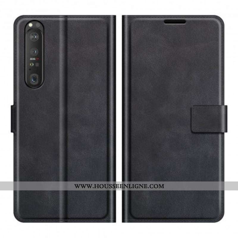 Housse Sony Xperia 1 III Effet Cuir Slim Extrême