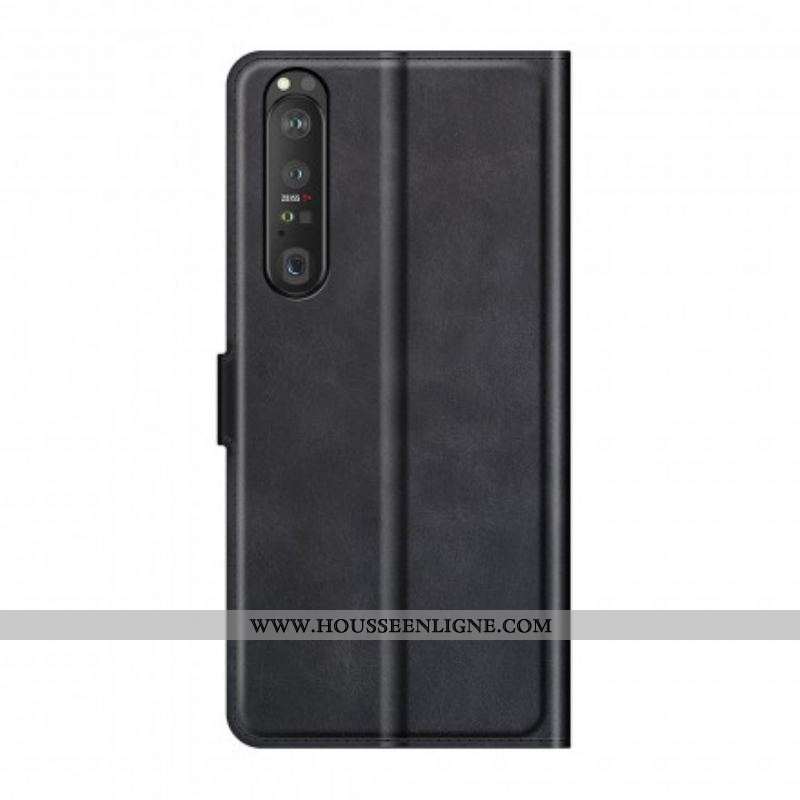 Housse Sony Xperia 1 III Effet Cuir Slim Extrême