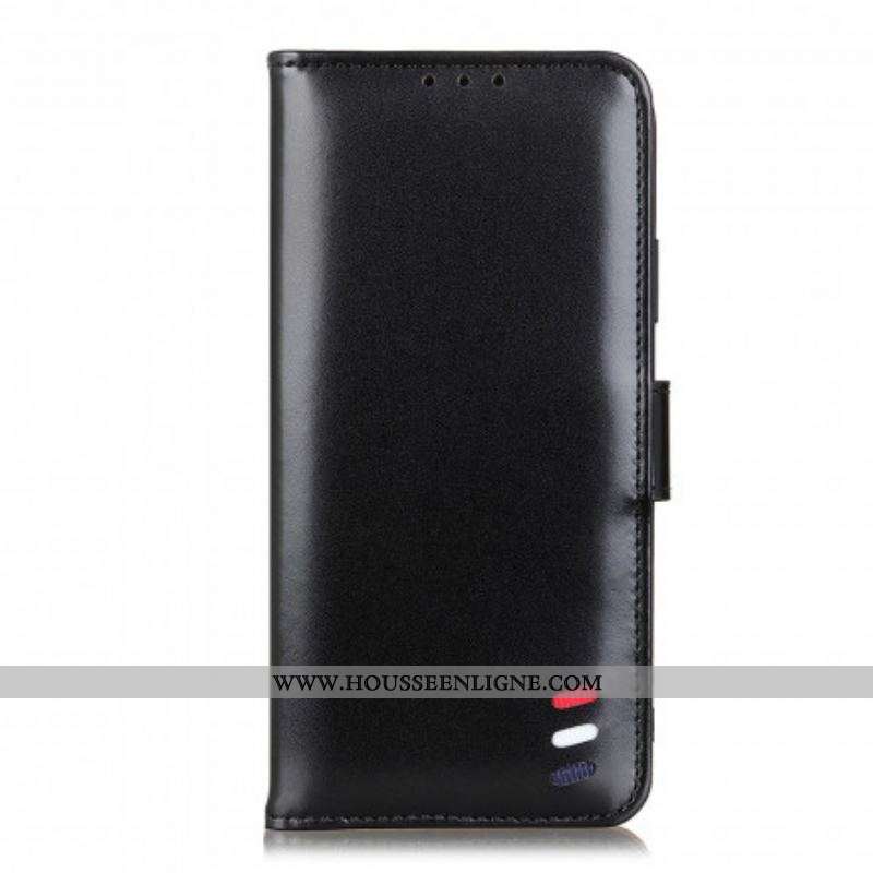 Housse Sony Xperia 1 III Effet Cuir Tricolore