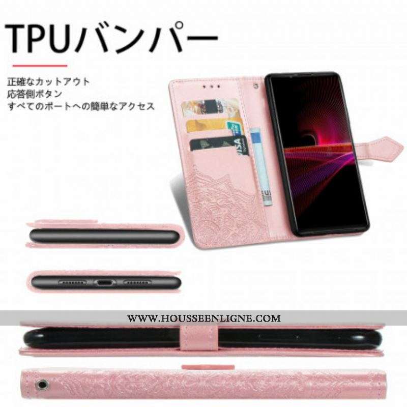 Housse Sony Xperia 1 III Mandala Moyen Age