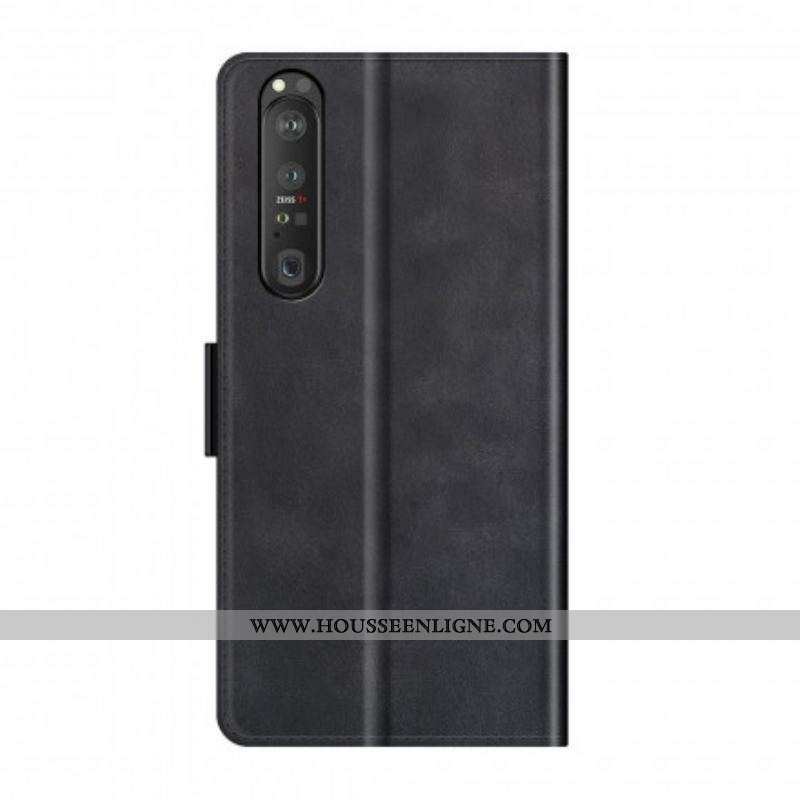 Housse Sony Xperia 1 III Rabat Double Classique
