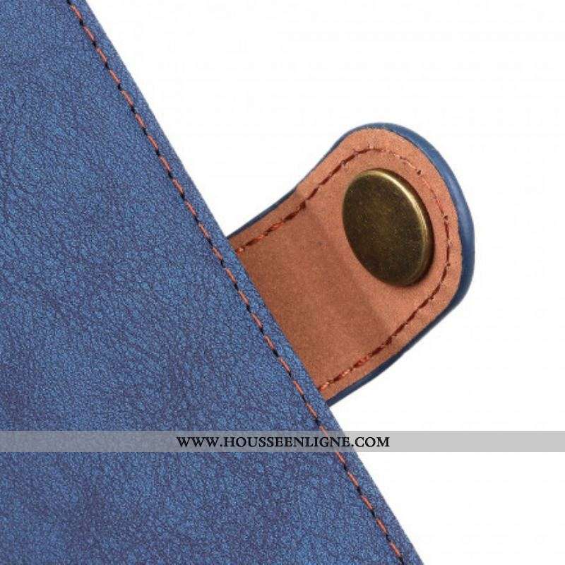 Housse Sony Xperia 1 III Simili Cuir Fendu Rétro KHAZNEH
