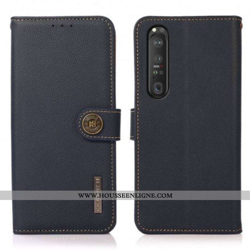 Housse Sony Xperia 1 III Simili Cuir KHAZNEH RFID
