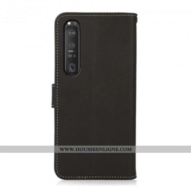 Housse Sony Xperia 1 III Simili Cuir KHAZNEH RFID