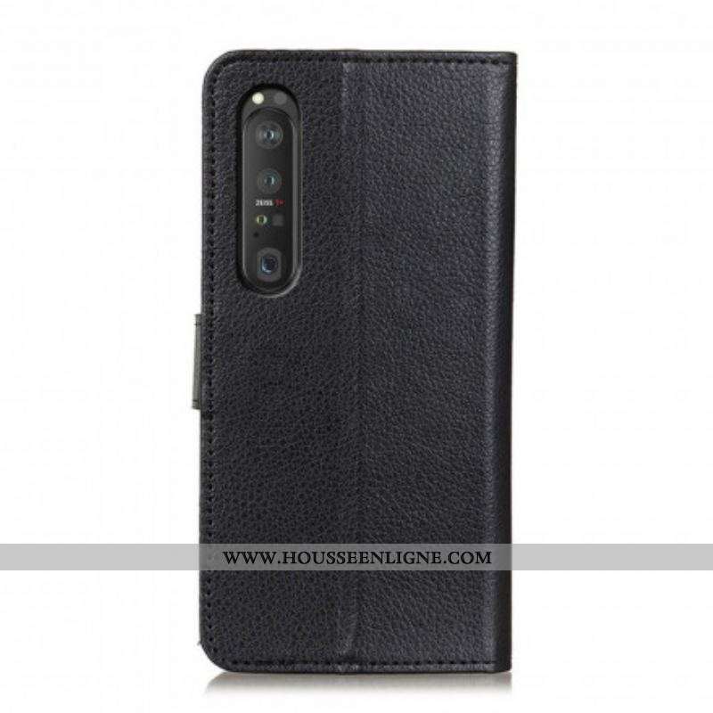 Housse Sony Xperia 1 III Simili Cuir Litchi