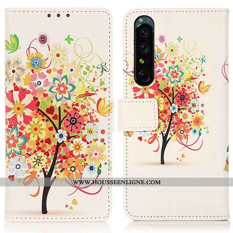 Housse Sony Xperia 1 IV Arbre Fleuri