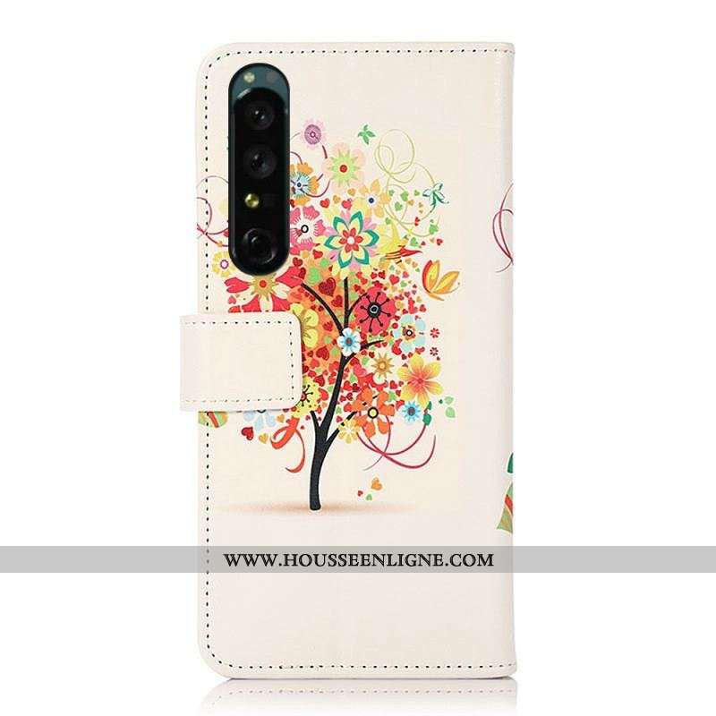 Housse Sony Xperia 1 IV Arbre Fleuri