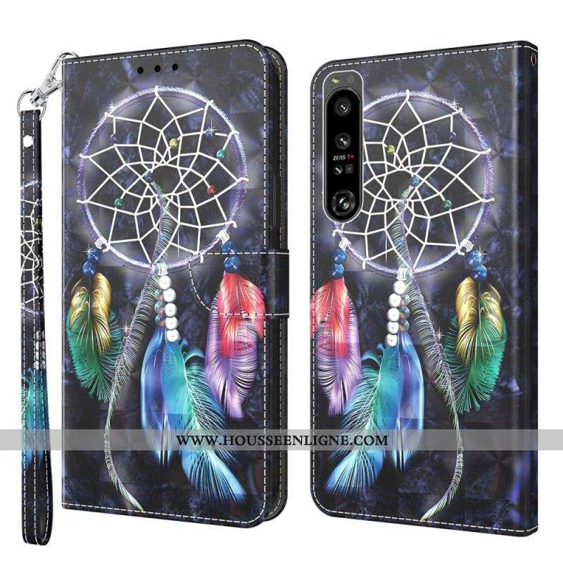 Housse Sony Xperia 1 IV Attrape Rêves à Lanière