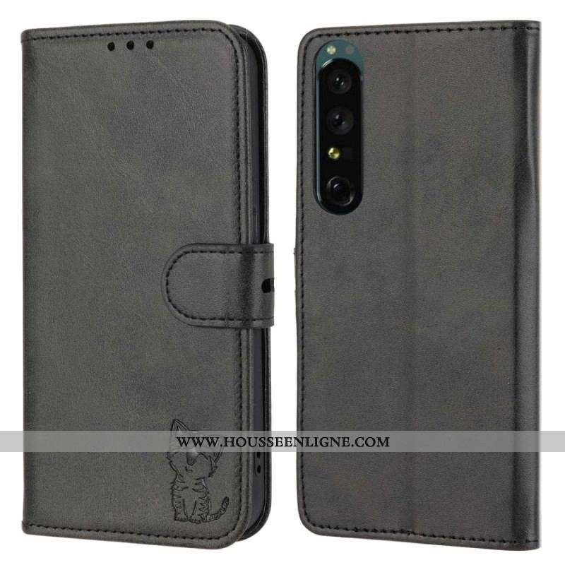 Housse Sony Xperia 1 IV Chat Trop Mignon