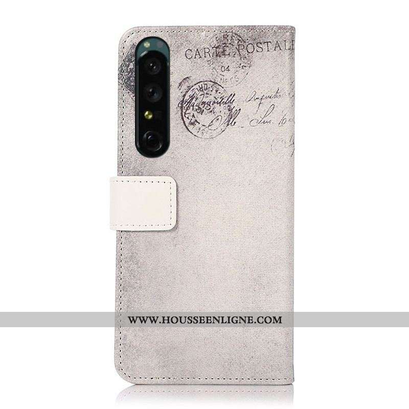 Housse Sony Xperia 1 IV Chat Voyageur