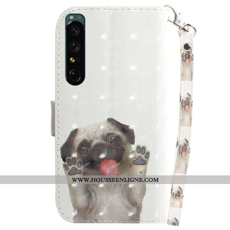 Housse Sony Xperia 1 IV Chien à Lanière