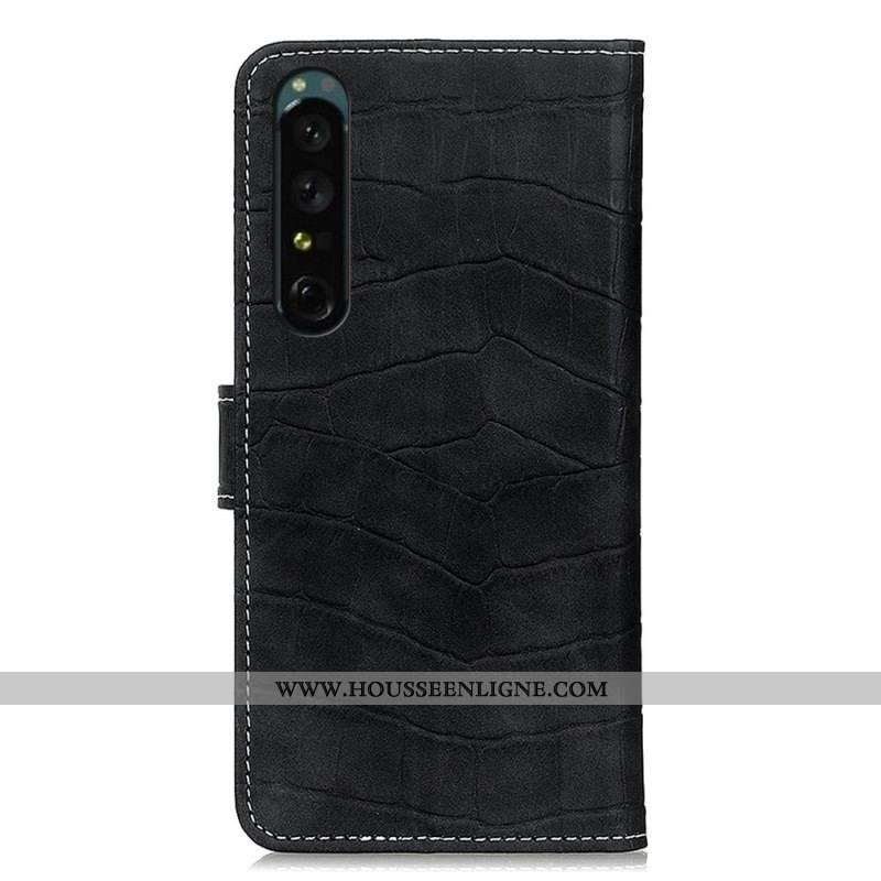 Housse Sony Xperia 1 IV Crocodile