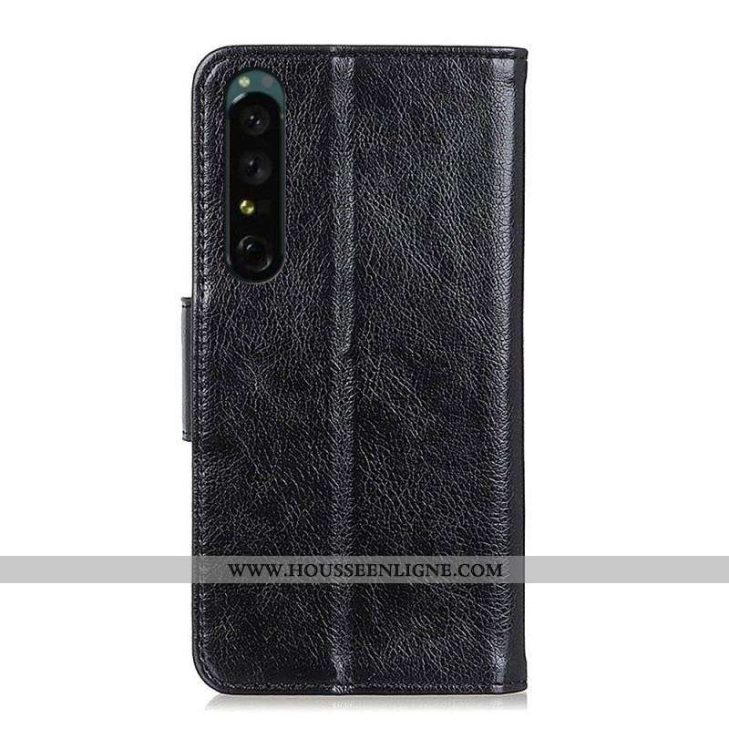 Housse Sony Xperia 1 IV Cuir Nappa Fendu