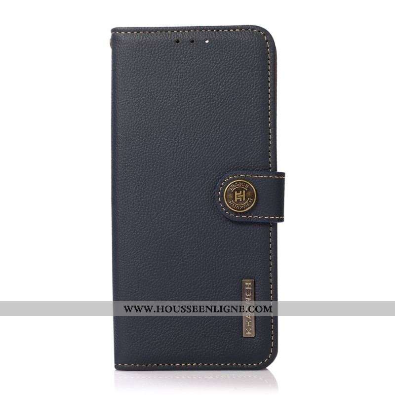 Housse Sony Xperia 1 IV Cuir Véritable KHAZNEH RFID
