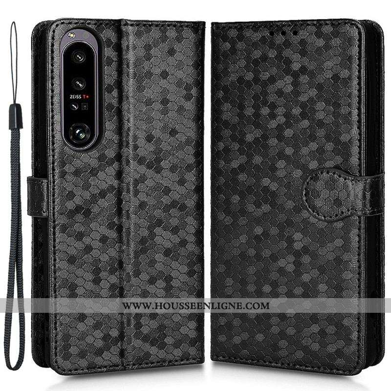 Housse Sony Xperia 1 IV Design 3D à Lanière