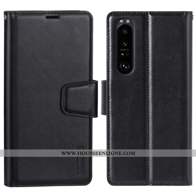 Housse Sony Xperia 1 IV Effet Cuir HANMAN
