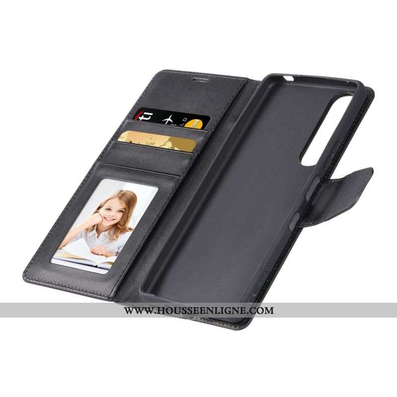 Housse Sony Xperia 1 IV Effet Cuir HANMAN