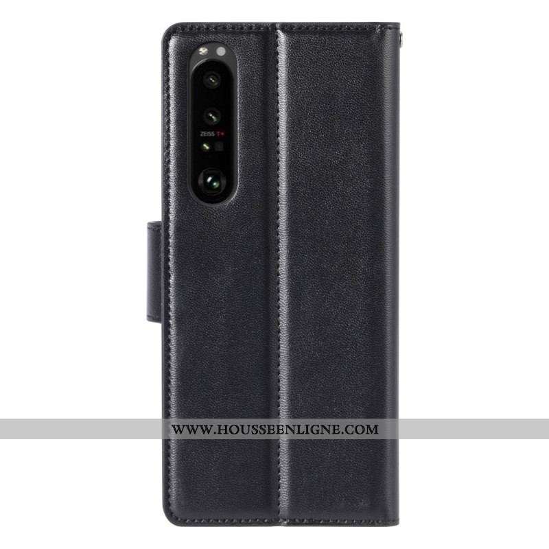 Housse Sony Xperia 1 IV Effet Cuir HANMAN
