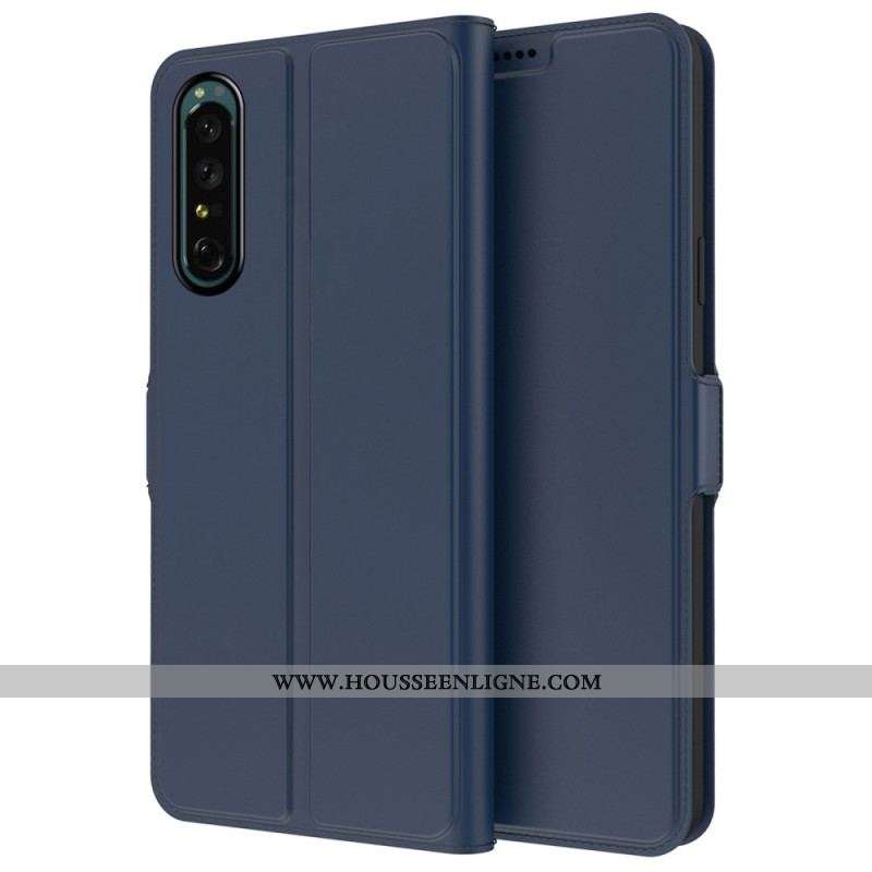 Housse Sony Xperia 1 IV Effet Cuir Slim
