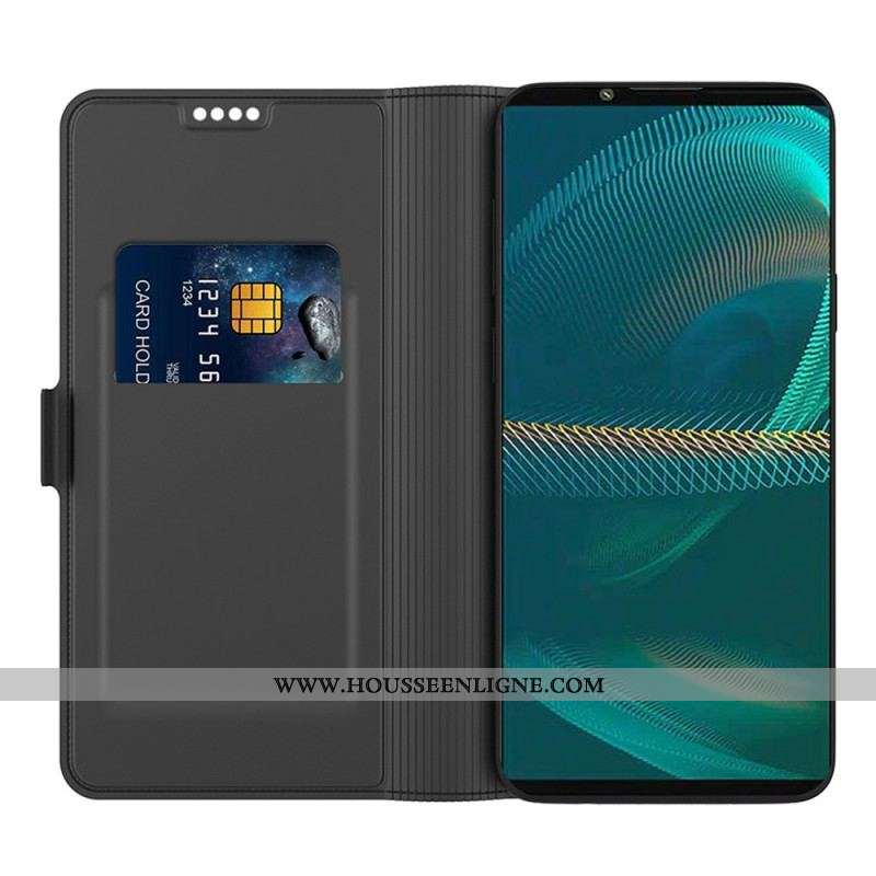 Housse Sony Xperia 1 IV Effet Cuir Slim
