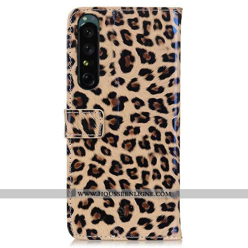 Housse Sony Xperia 1 IV Effet Peau de Léopard