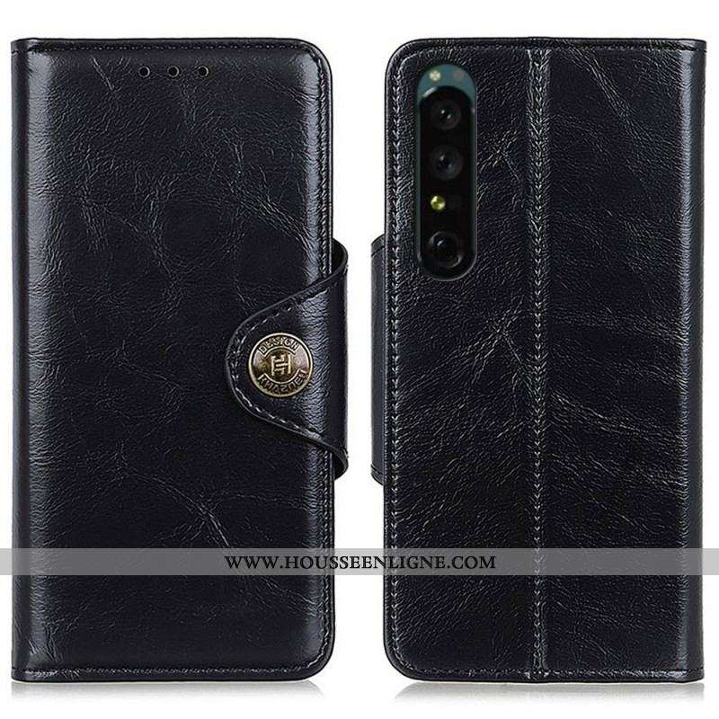 Housse Sony Xperia 1 IV Fermoir Bouton