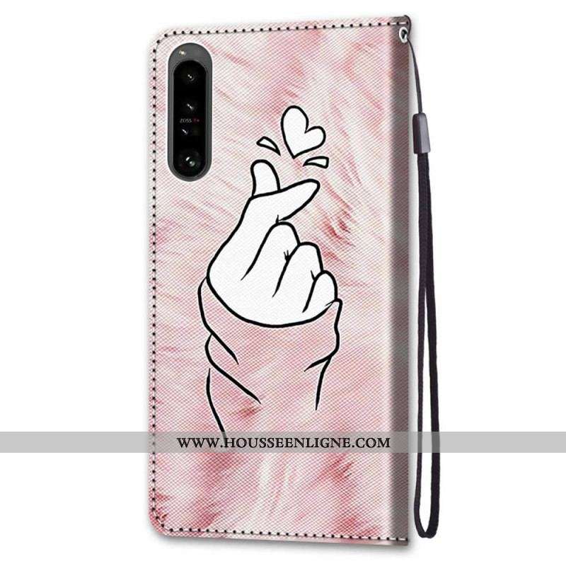 Housse Sony Xperia 1 IV Finger Heart