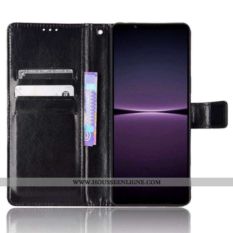 Housse Sony Xperia 1 IV Flashy à Lanière